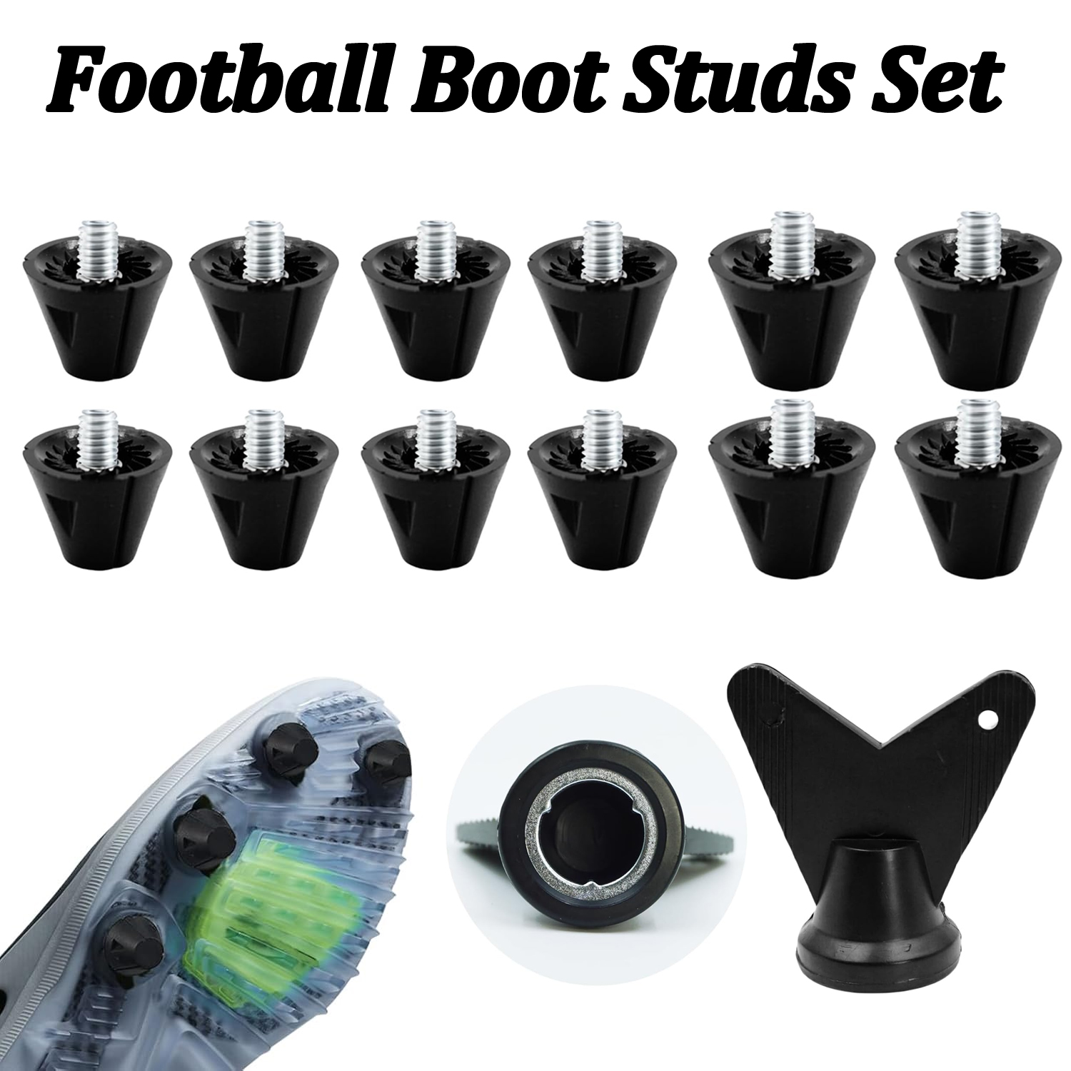 Sneaker Care Set - 4/12 قطعة كرة القدم التمهيد ترصيع