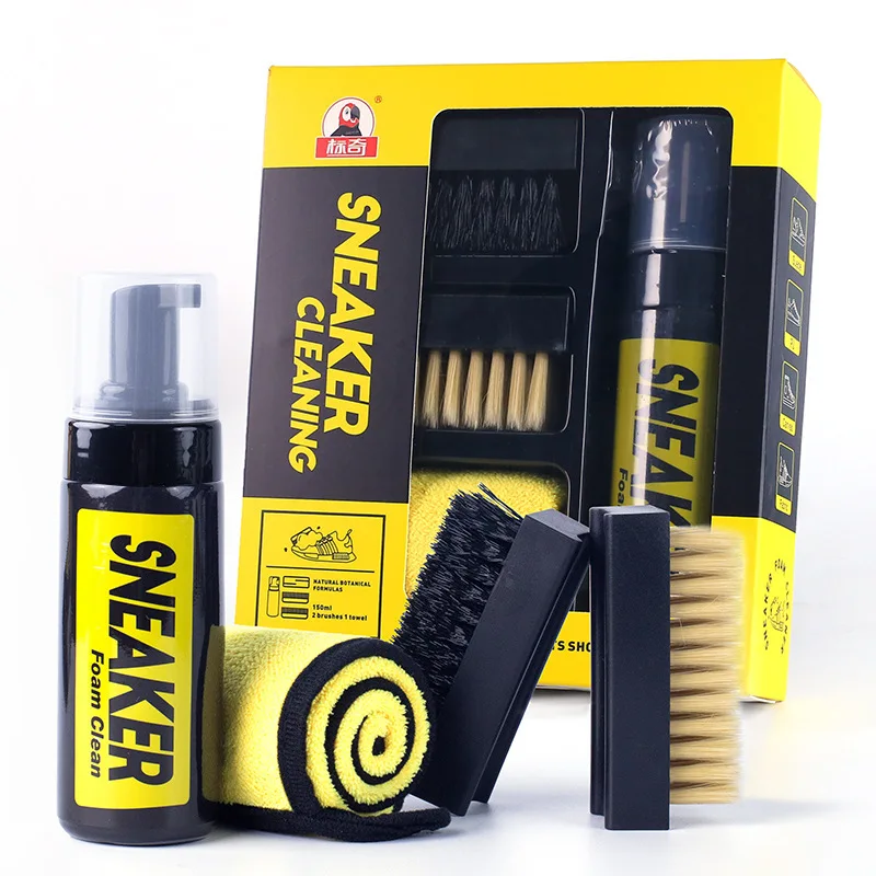White Sneaker Care Kit - 150 مللي رغوة خالية من المياه
