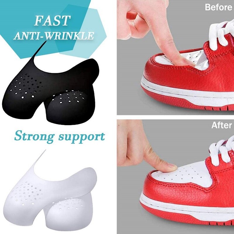 2 Pacs حذاء رياضي جديد للعناية - مراجعة Crease Protector Toe وسعره