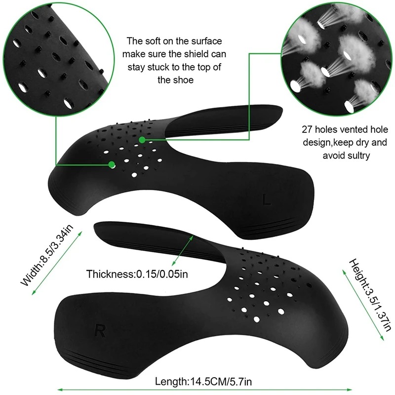 واقي تجعد الأحذية، دعامة مقدمة - مراجعة Crease Protector Toe وسعره