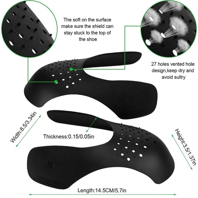 5 أزواج من واقيات أطراف الأحذي - مراجعة Crease Protector Toe وسعره